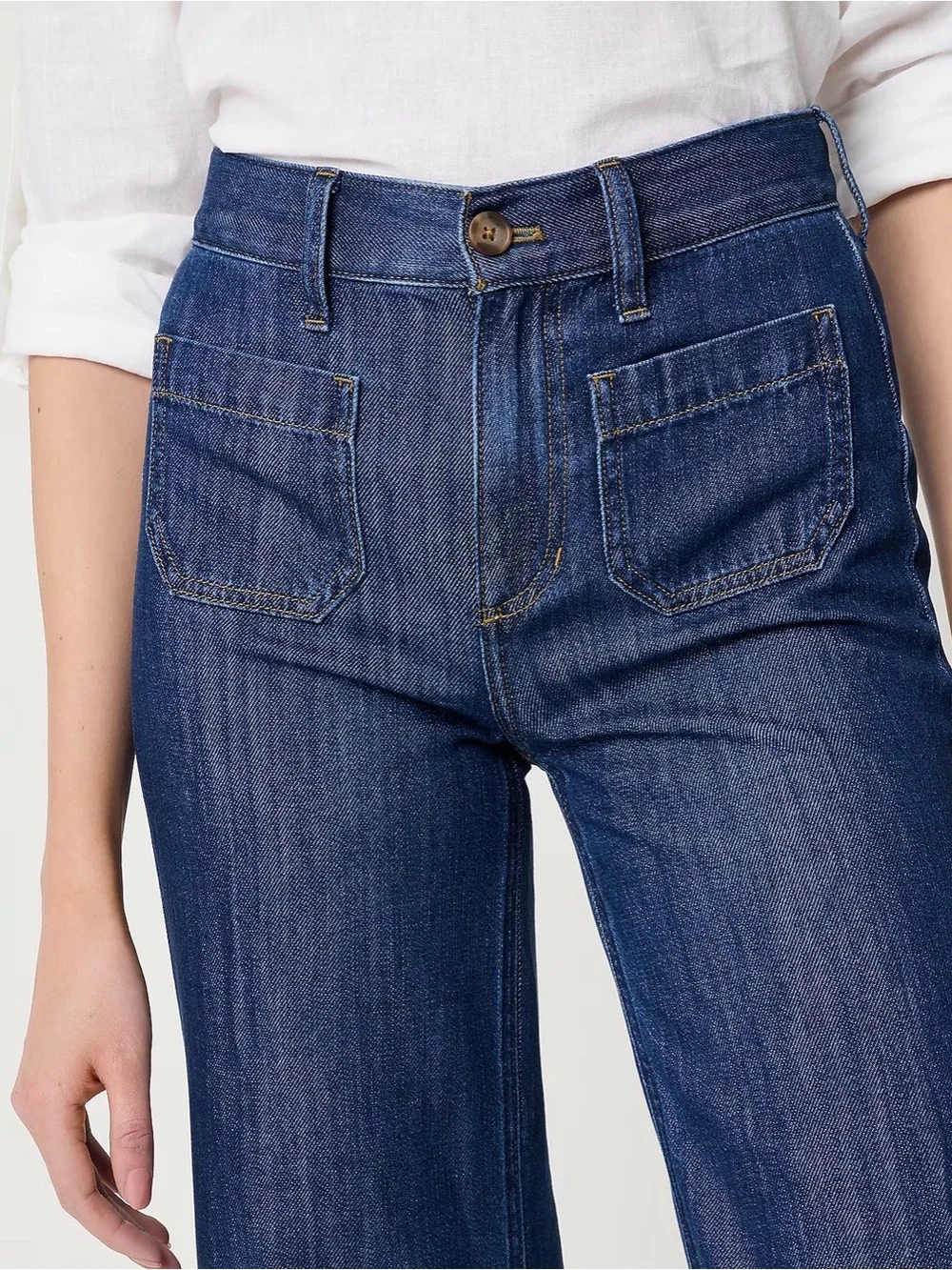 NWT JCrew Light-feel Lizzie wide-leg jean